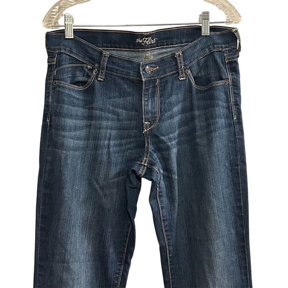 Old Navy Women's Bootcut Jeans Size 6 Blue Dark Wash Stretch Fit - Picture 2 of 11